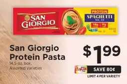 ShopRite San Giorgio Protein Pasta offer
