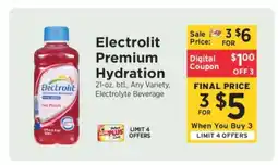 ShopRite Electrolit Premium Hydration offer
