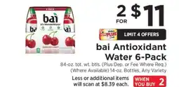 ShopRite bai Antioxidant Water 6-Pack offer