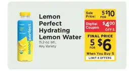 ShopRite Lemon Perfect Hydrating Lemon Water offer