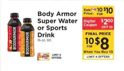 ShopRite Body Armor Super Water or Sports Drink offer