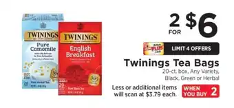 ShopRite Twinings Tea Bags offer