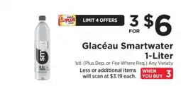 ShopRite Glacéau Smartwater 1-Liter offer