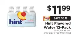 ShopRite Hint Flavored Water 12 Pack offer