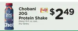 ShopRite Chobani 20G Protein Shake offer