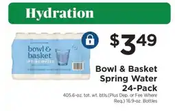 ShopRite Bowl & Basket Spring Water 24-Pack offer