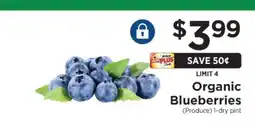 ShopRite Organic Blueberries offer