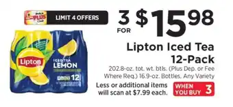 ShopRite Lipton Iced Tea 12-Pack offer
