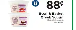 ShopRite Bowl & Basket Greek Yogurt offer