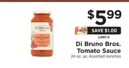 ShopRite Di Bruno Bros. Tomato Sauce offer