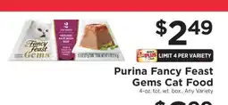 ShopRite Purina Fancy Feast Gems Cat Food offer