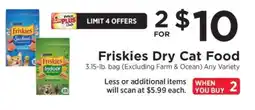 ShopRite Friskies Dry Cat Food offer