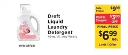ShopRite Dreft Liquid Laundry Detergent offer