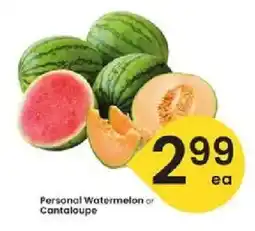 Albertsons Personal Watermelon or Cantaloupe offer