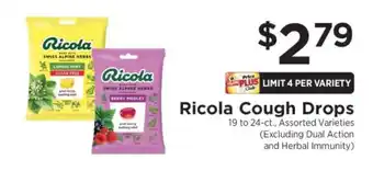 ShopRite Ricola Cough Drops offer