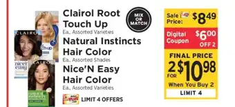 ShopRite Clairol Hair Color offer
