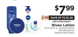 ShopRite Nivea Lotion offer