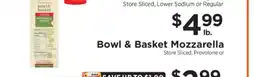 ShopRite Bowl & Basket Mozzarella offer