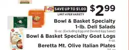 ShopRite Bowl & Basket Specialty 1-lb. Deli Salads offer