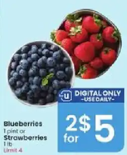 Albertsons Blueberries offer