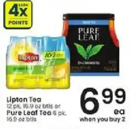 Albertsons Lipton tea pure leaf tea offer