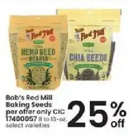 Albertsons Bob's Red Mill Baking Seeds offer