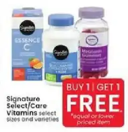 Albertsons Signature Select/Care Vitamins offer