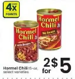 Albertsons Hormel Chili offer