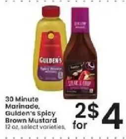 Albertsons 30 Minute Marinade Gulden's Spicy Brown Mustard offer