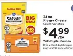 Gerbes Kroger Cheese offer