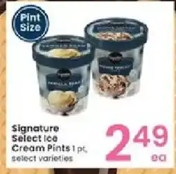 Albertsons Signature Select Ice Cream Pints offer