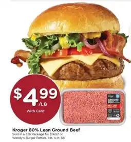 Gerbes Kroger 80% Lean Ground Beef offer