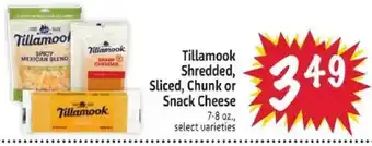 Tillamook Shredded, Sliced, Chunk or Snack Cheese