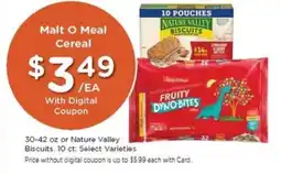 Gerbes Malt O Meal Cereal offer