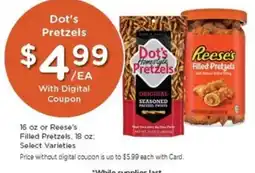 Gerbes Dot's Pretzels offer