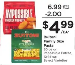Gerbes Buitoni family size pasta offer