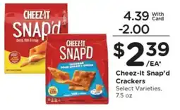 Gerbes Cheez-It Snap'd Crackers offer