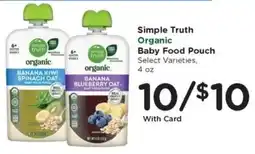 Gerbes Simple Truth Organic Baby Food Pouch offer