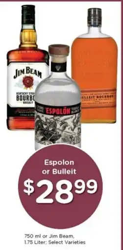 Gerbes Espolon or Bulleit offer