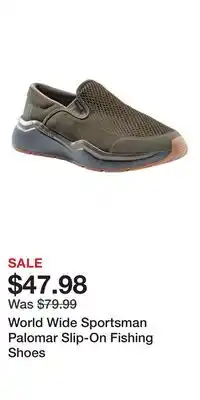 Cabela's World Wide Sportsman Palomar Slip-On Fishing Shoes offer