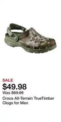 Cabela's Crocs All-Terrain TrueTimber Clogs for Men offer