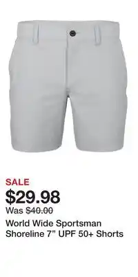 Cabela's World Wide Sportsman Shoreline 7 UPF 50+ Shorts offer