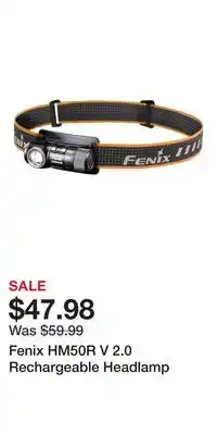Cabela's Fenix HM50R V 2.0 Rechargeable Headlamp offer