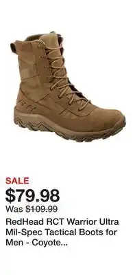Cabela's RedHead RCT Warrior Ultra Mil-Spec Tactical Boots for Men - Coyote - 8M offer