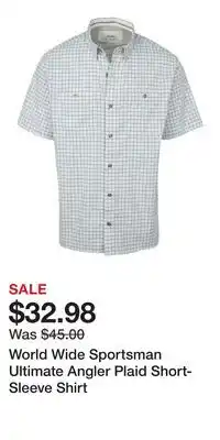 Cabela's World Wide Sportsman Ultimate Angler Plaid Short-Sleeve Shirt offer