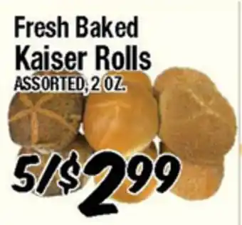 Western Beef Fresh Baked Kaiser Rolls offer