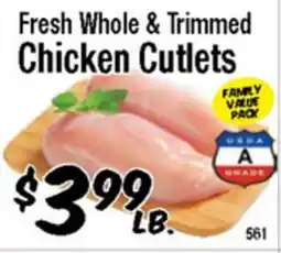 Western Beef Fresh Whole & Trimmed Chicken Cutlets offer