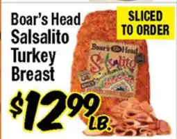 Western Beef Boar's Head Salsalito Turkey Breast offer