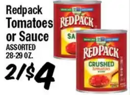 Western Beef Redpack Tomatoes or Sauce offer