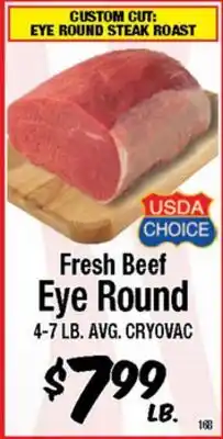 Western Beef Fresh Beef Eye Round offer